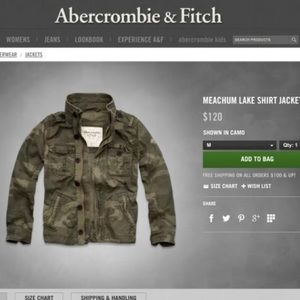 Abercrombie & Fitch Meachum Lake Camo Jacket